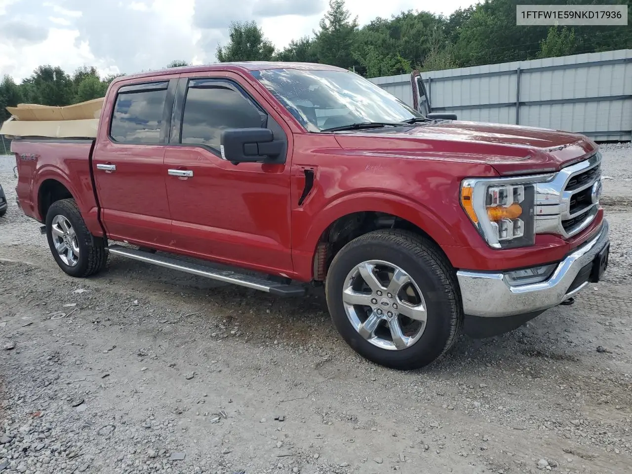 2022 Ford F150 Supercrew VIN: 1FTFW1E59NKD17936 Lot: 61738945