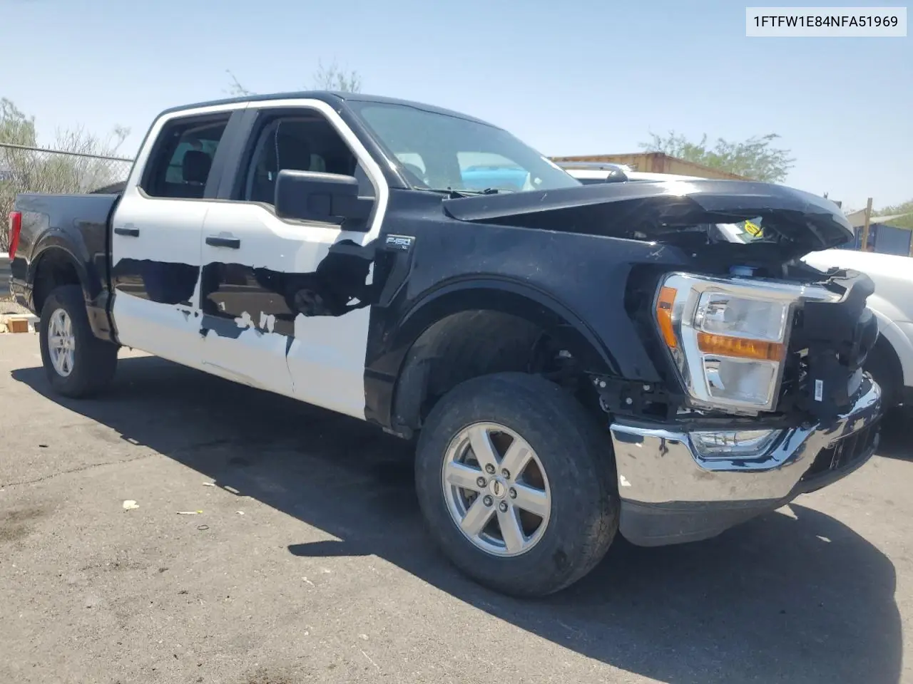 2022 Ford F150 Supercrew VIN: 1FTFW1E84NFA51969 Lot: 61777025