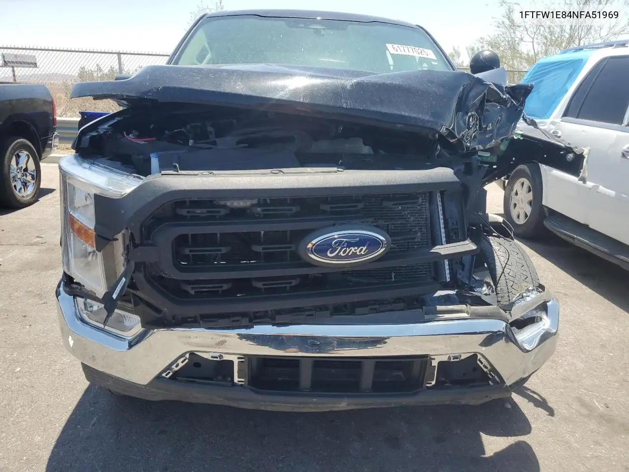 2022 Ford F150 Supercrew VIN: 1FTFW1E84NFA51969 Lot: 61777025