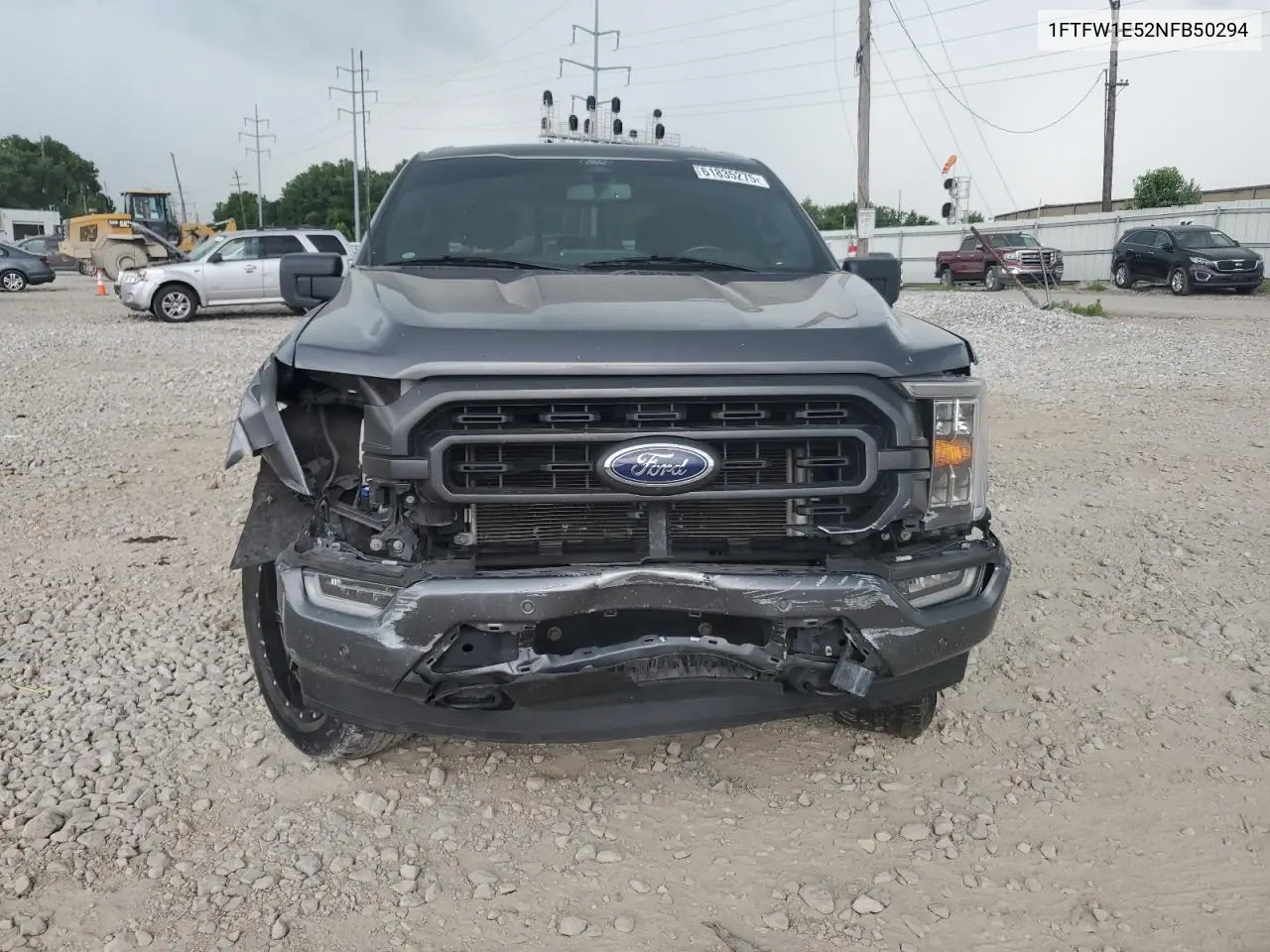 2022 Ford F150 Supercrew VIN: 1FTFW1E52NFB50294 Lot: 61835275