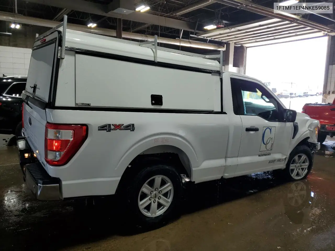 2022 Ford F150 VIN: 1FTMF1EP4NKE59085 Lot: 62064355
