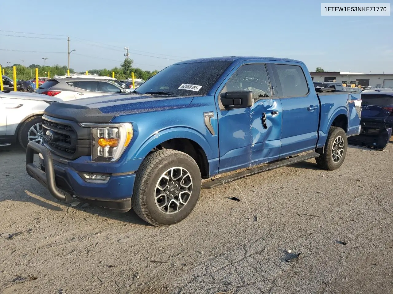 2022 Ford F150 Supercrew VIN: 1FTFW1E53NKE71770 Lot: 62080185
