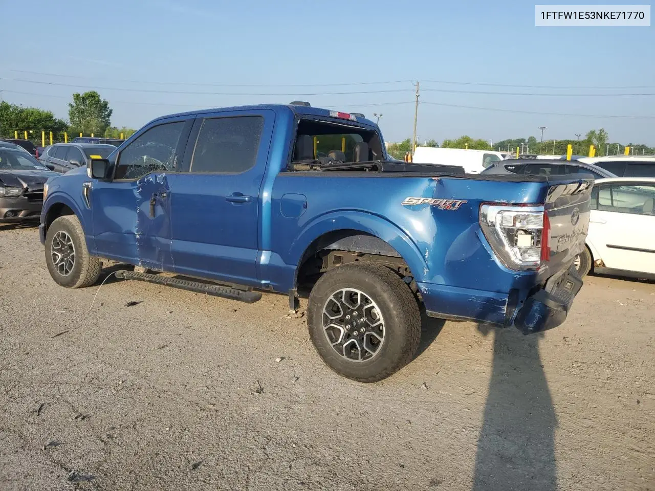 2022 Ford F150 Supercrew VIN: 1FTFW1E53NKE71770 Lot: 62080185