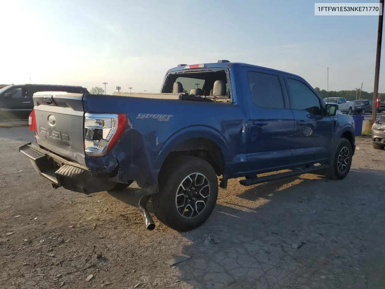 2022 Ford F150 Supercrew VIN: 1FTFW1E53NKE71770 Lot: 62080185