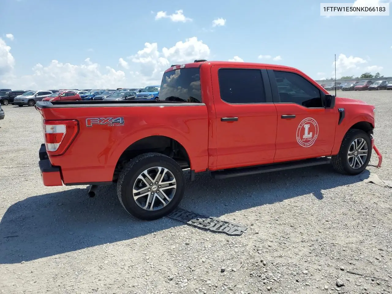 2022 Ford F150 Supercrew VIN: 1FTFW1E50NKD66183 Lot: 62150545