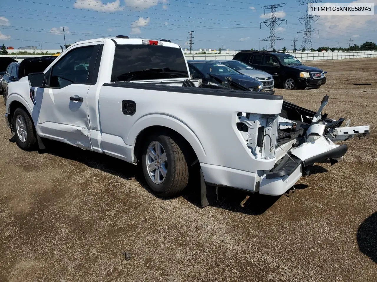 2022 Ford F150 VIN: 1FTMF1C5XNKE58945 Lot: 62158865