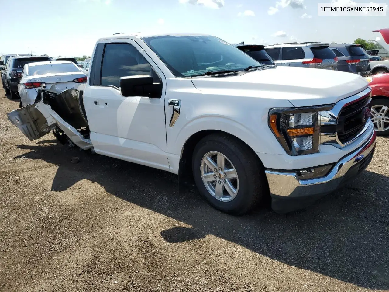 2022 Ford F150 VIN: 1FTMF1C5XNKE58945 Lot: 62158865