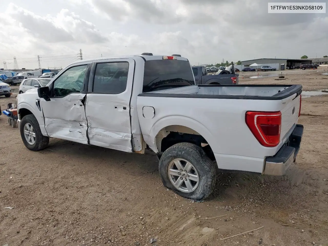2022 Ford F150 Supercrew VIN: 1FTFW1E53NKD58109 Lot: 62170135