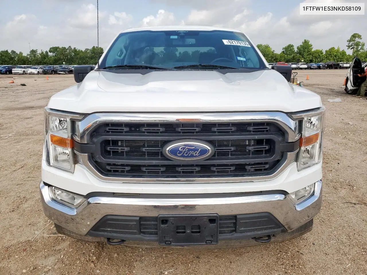 2022 Ford F150 Supercrew VIN: 1FTFW1E53NKD58109 Lot: 62170135