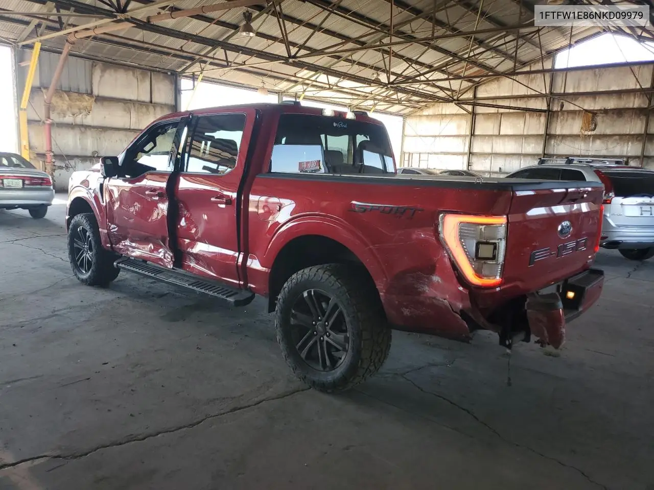 2022 Ford F150 Supercrew VIN: 1FTFW1E86NKD09979 Lot: 62362745
