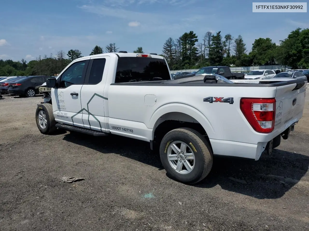 2022 Ford F150 Super Cab VIN: 1FTFX1E53NKF30992 Lot: 62367245