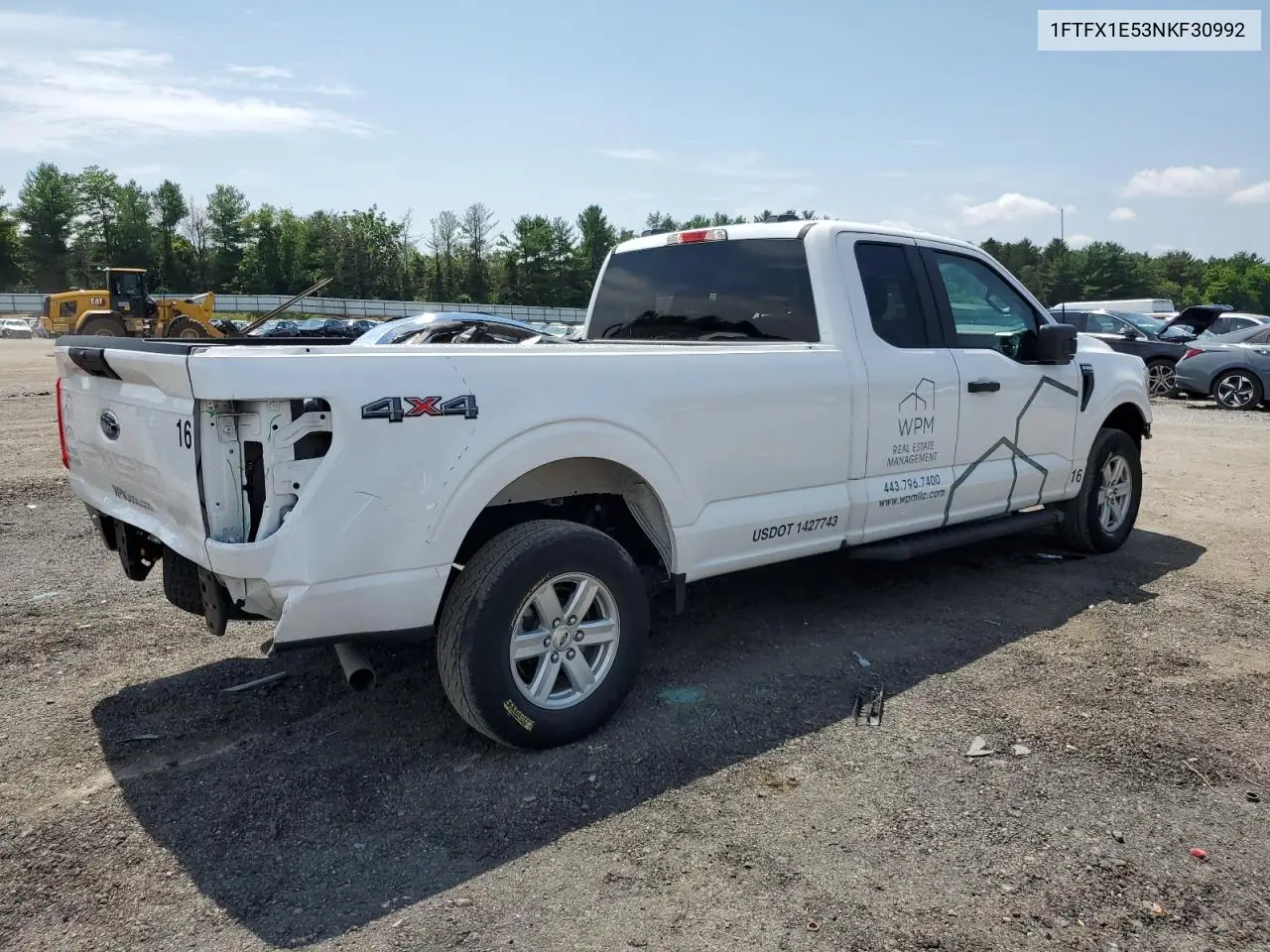 2022 Ford F150 Super Cab VIN: 1FTFX1E53NKF30992 Lot: 62367245