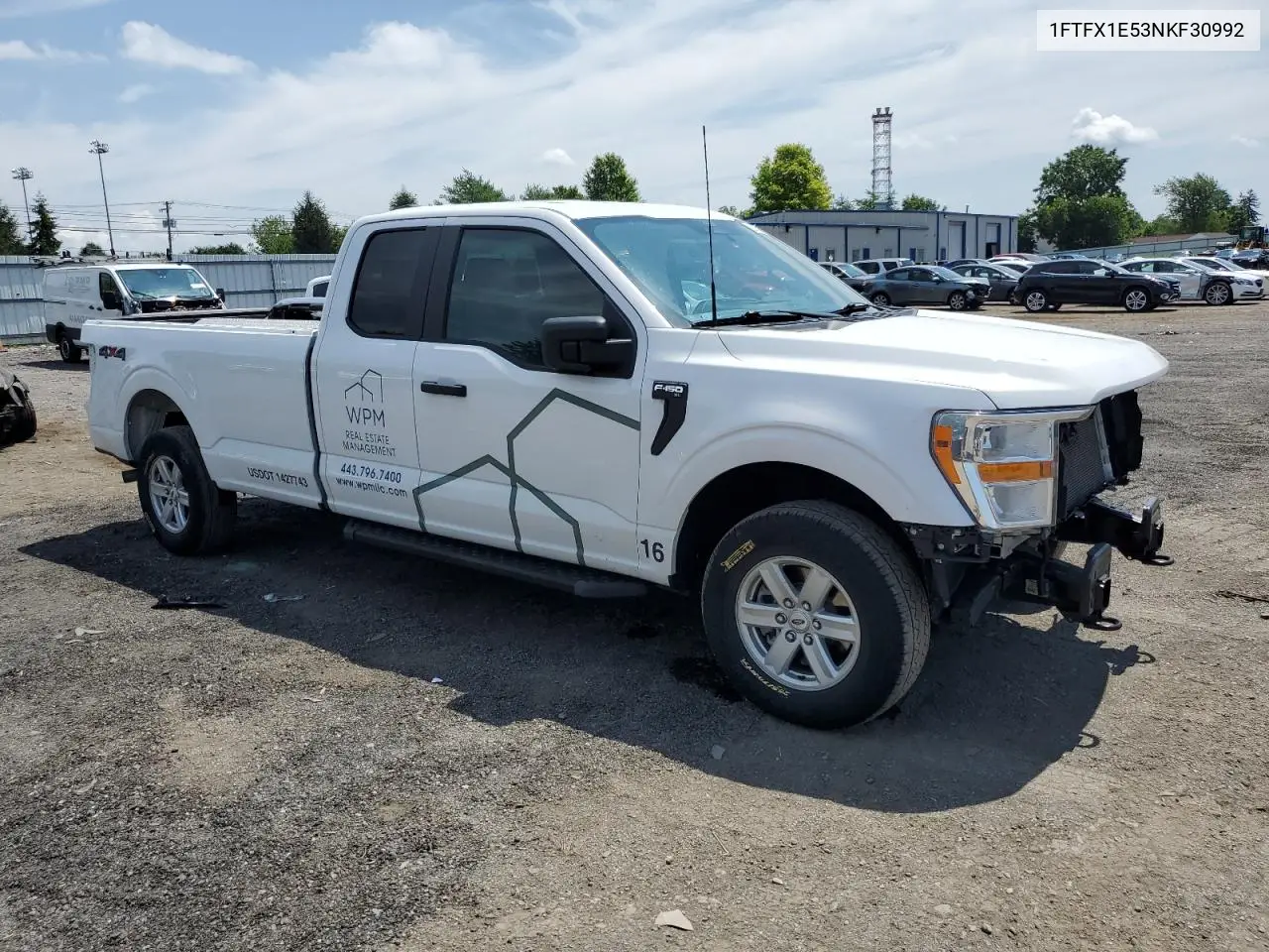 2022 Ford F150 Super Cab VIN: 1FTFX1E53NKF30992 Lot: 62367245