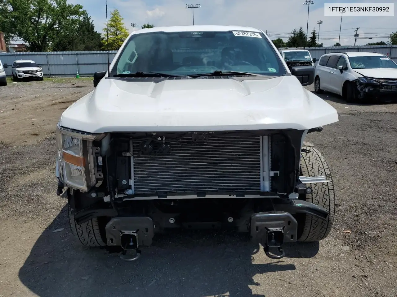2022 Ford F150 Super Cab VIN: 1FTFX1E53NKF30992 Lot: 62367245