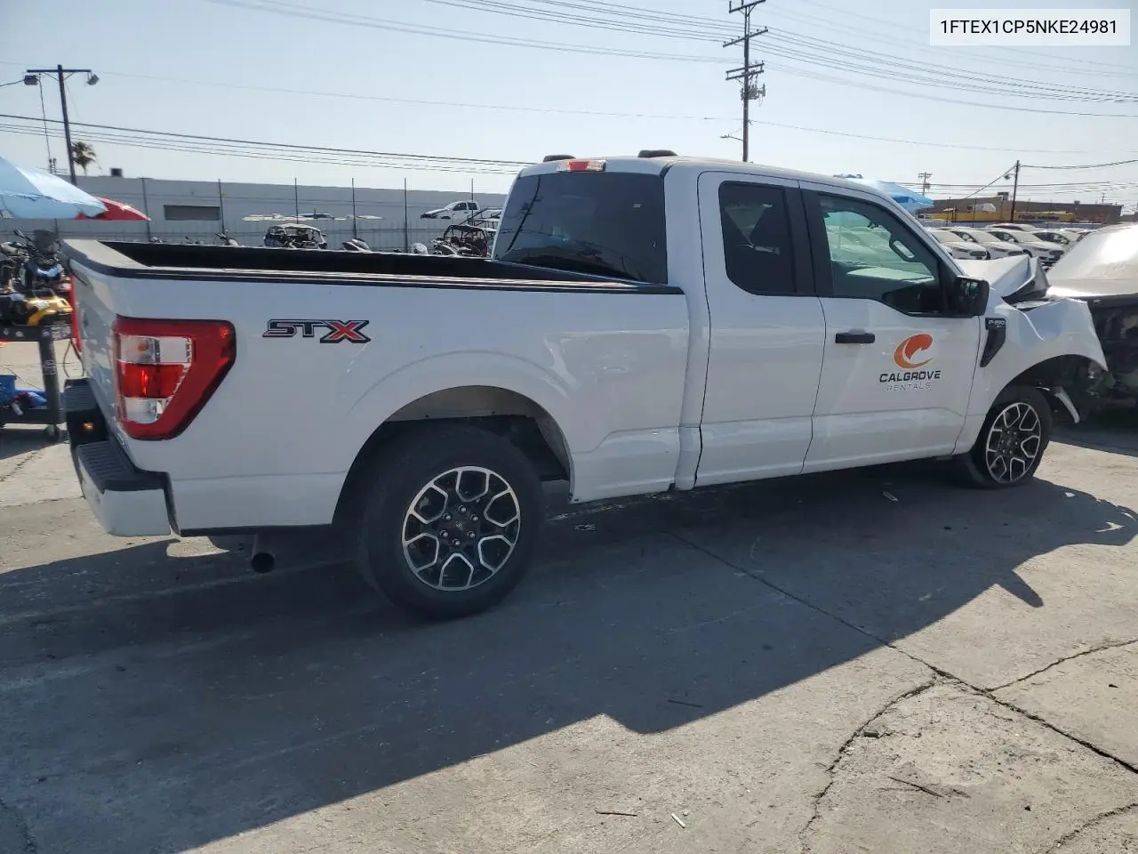2022 Ford F150 Super Cab VIN: 1FTEX1CP5NKE24981 Lot: 62504665