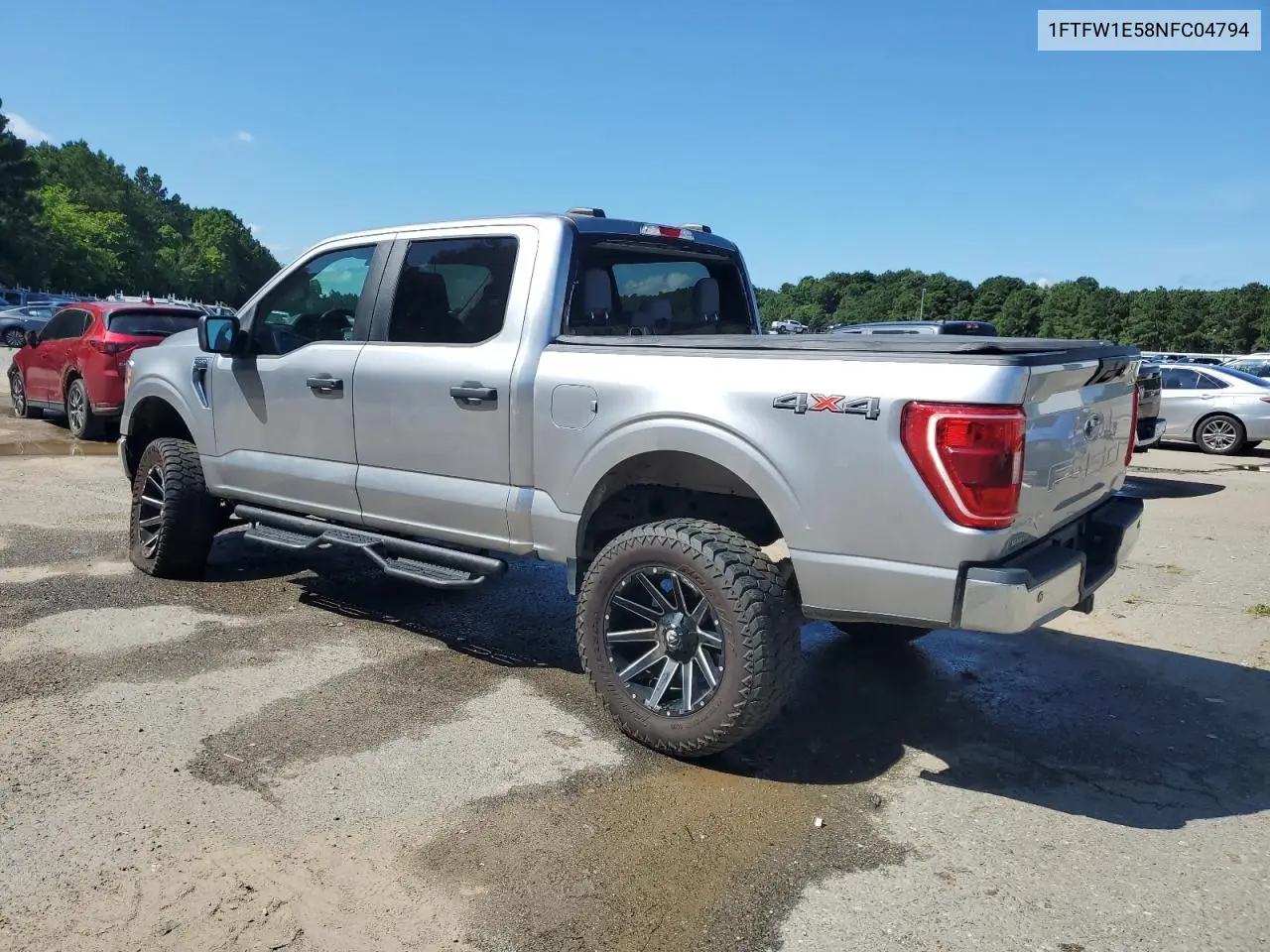 2022 Ford F150 Supercrew VIN: 1FTFW1E58NFC04794 Lot: 62509495