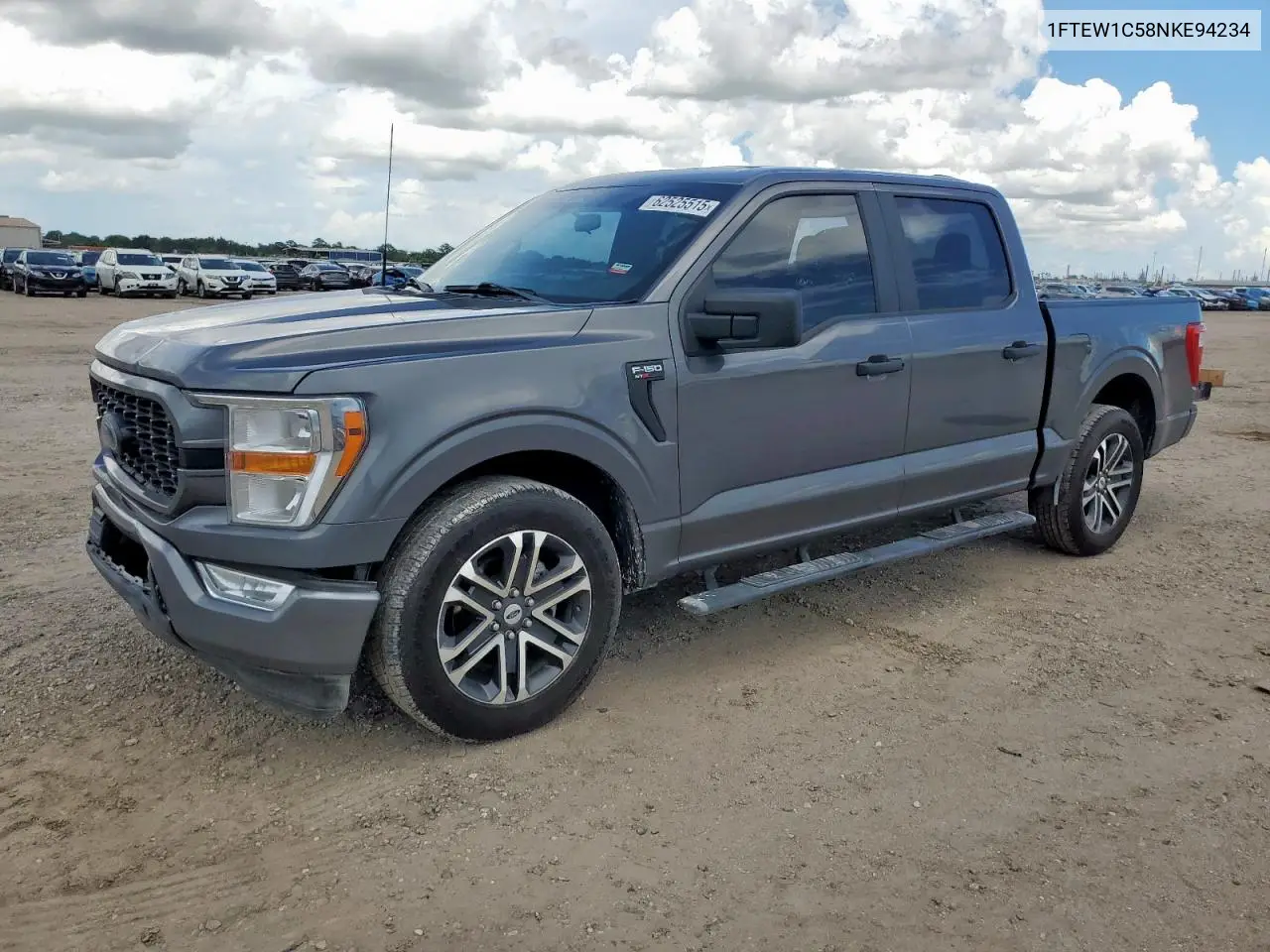2022 Ford F150 Supercrew VIN: 1FTEW1C58NKE94234 Lot: 62525515
