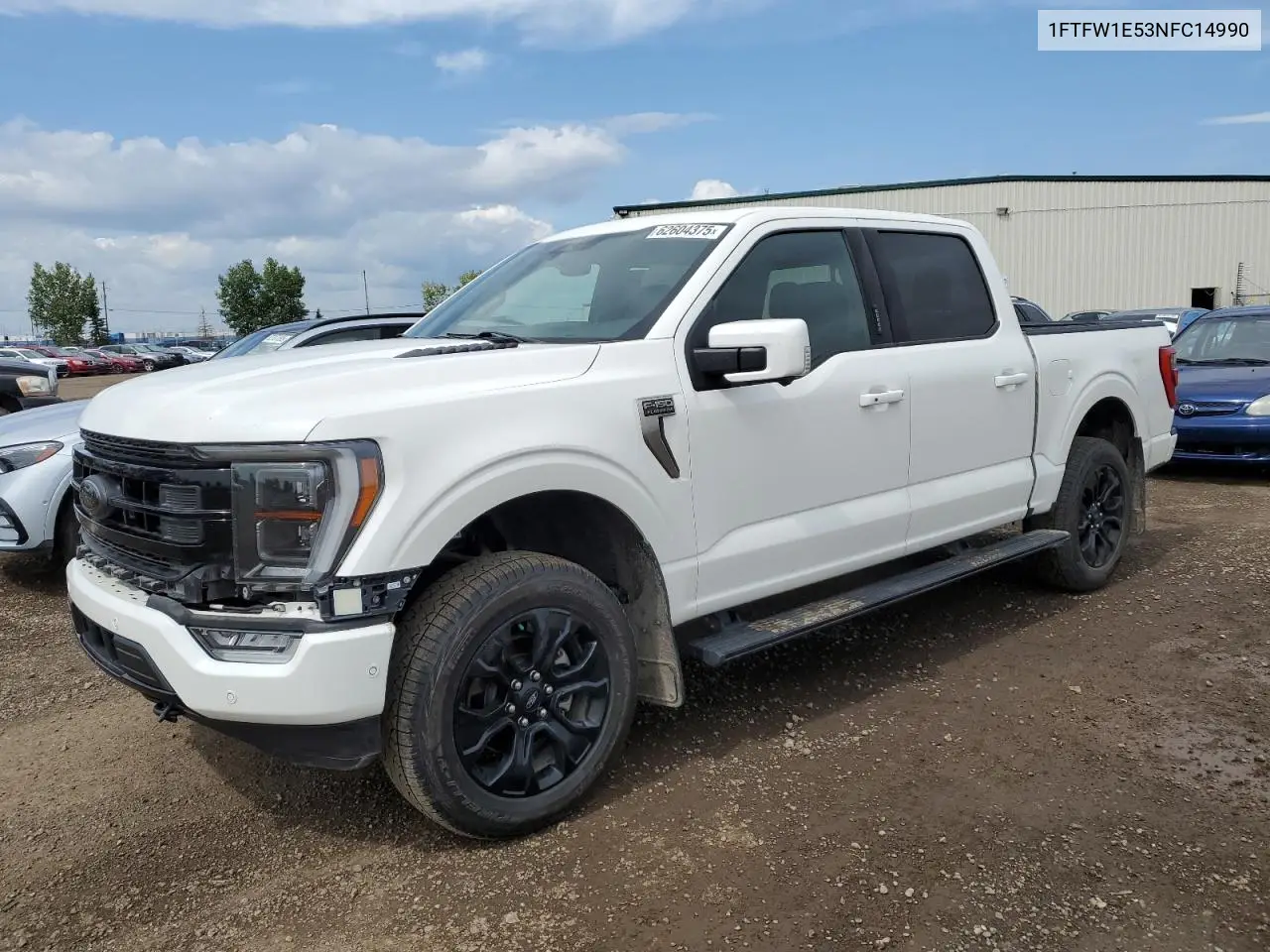 2022 Ford F150 Supercrew VIN: 1FTFW1E53NFC14990 Lot: 62604375