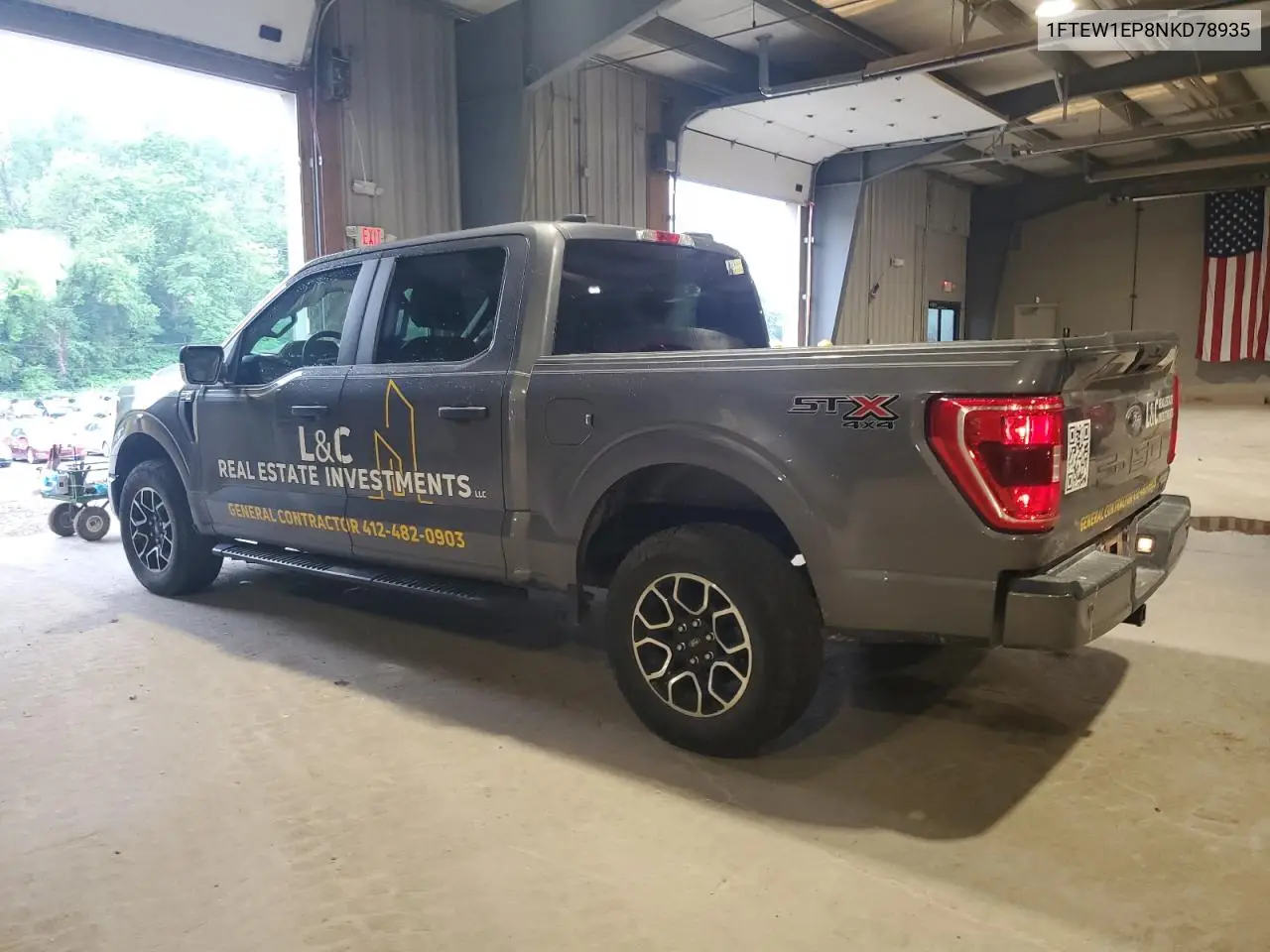 2022 Ford F150 Supercrew VIN: 1FTEW1EP8NKD78935 Lot: 62707795