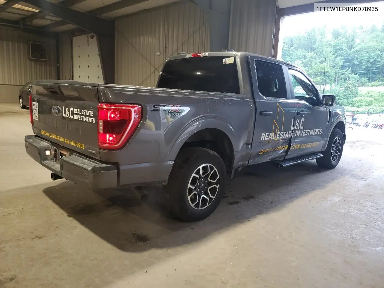 2022 Ford F150 Supercrew VIN: 1FTEW1EP8NKD78935 Lot: 62707795