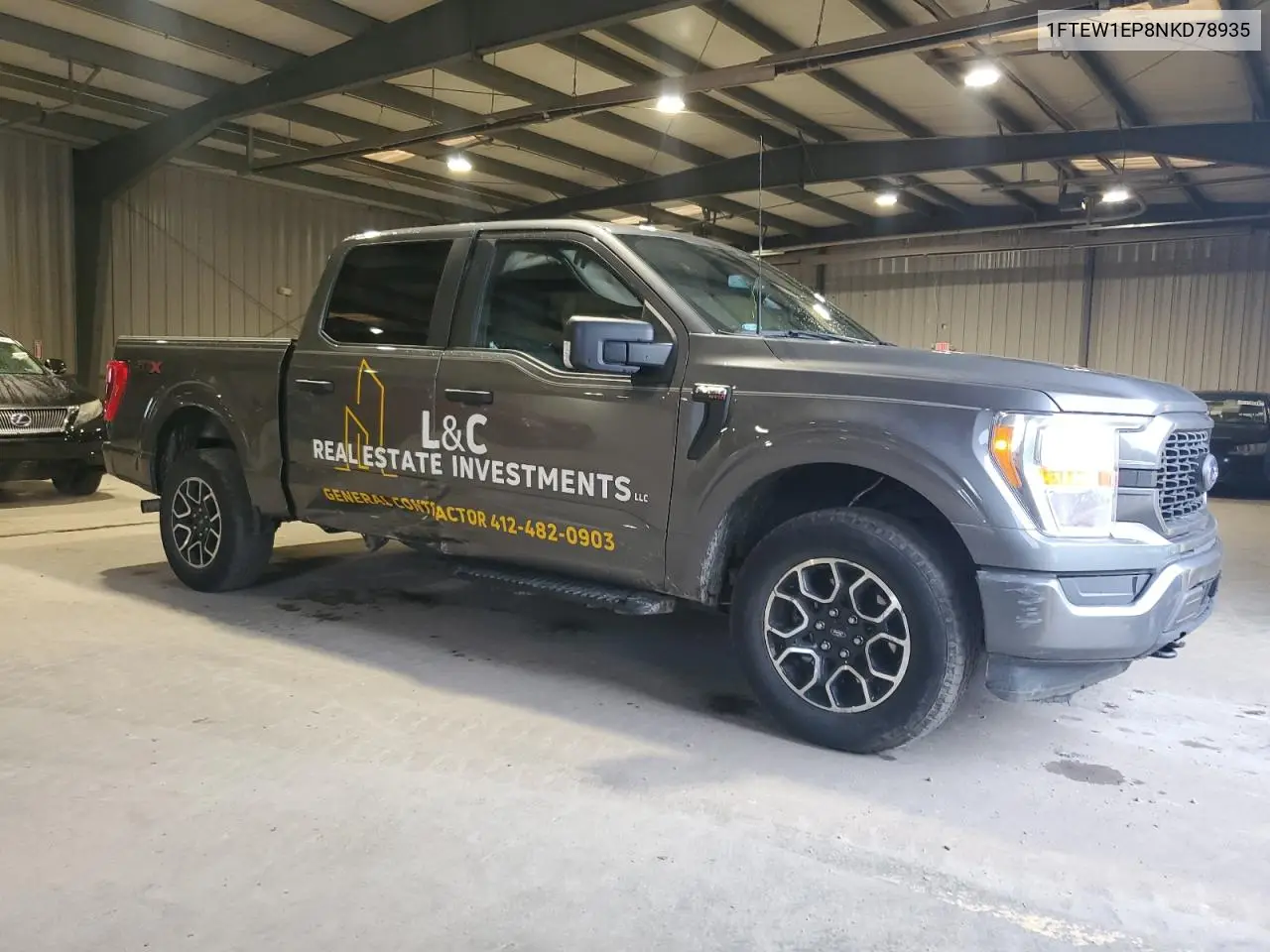 2022 Ford F150 Supercrew VIN: 1FTEW1EP8NKD78935 Lot: 62707795