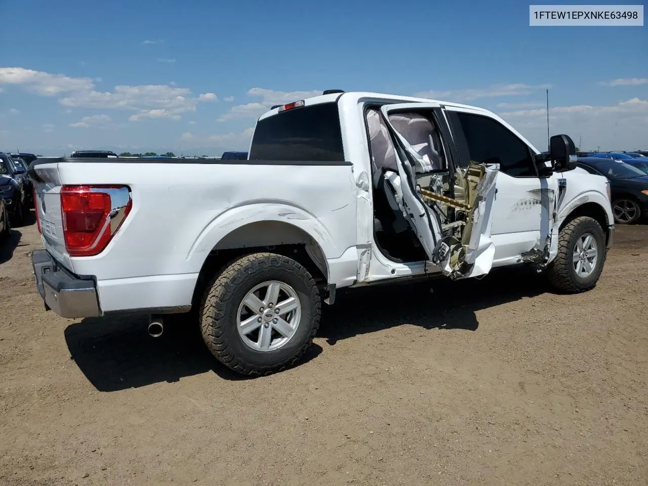2022 Ford F150 Supercrew VIN: 1FTEW1EPXNKE63498 Lot: 62759735