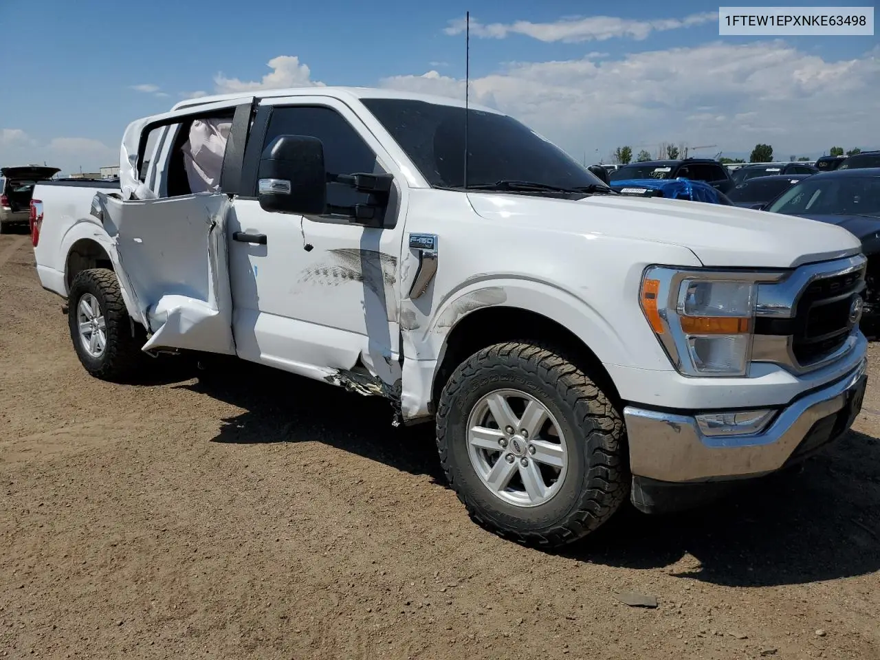 2022 Ford F150 Supercrew VIN: 1FTEW1EPXNKE63498 Lot: 62759735