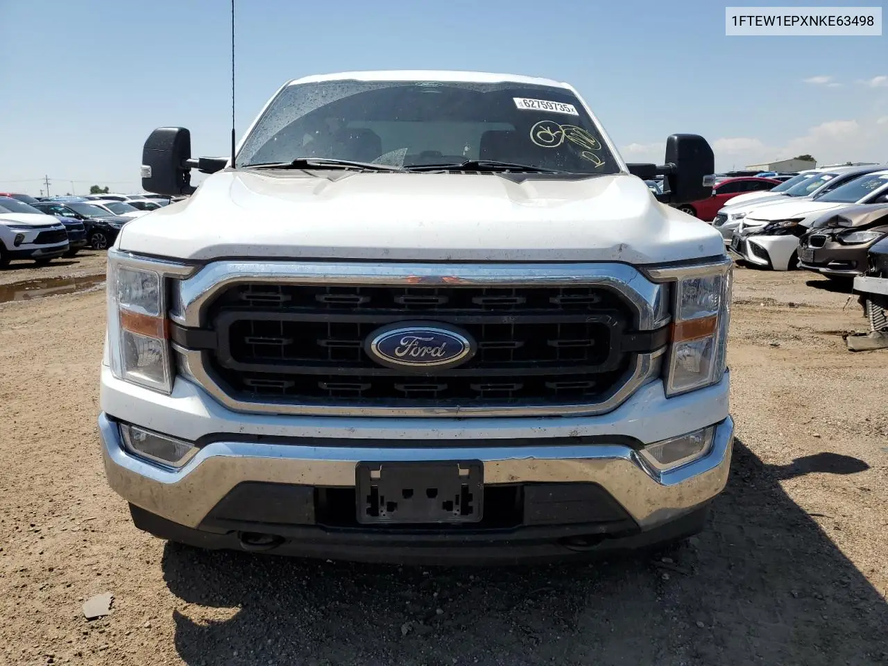 2022 Ford F150 Supercrew VIN: 1FTEW1EPXNKE63498 Lot: 62759735