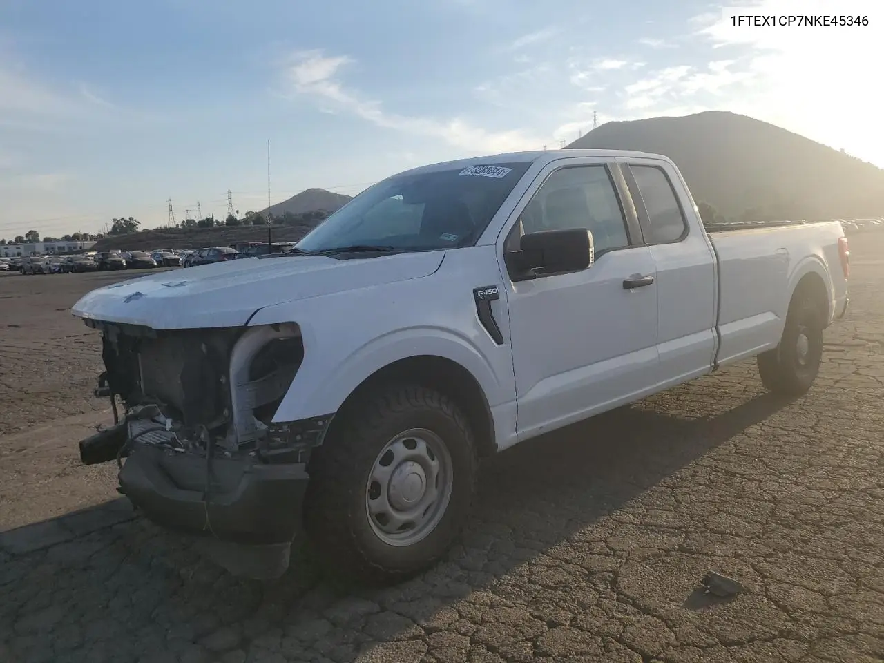 2022 Ford F150 Super Cab VIN: 1FTEX1CP7NKE45346 Lot: 73283044