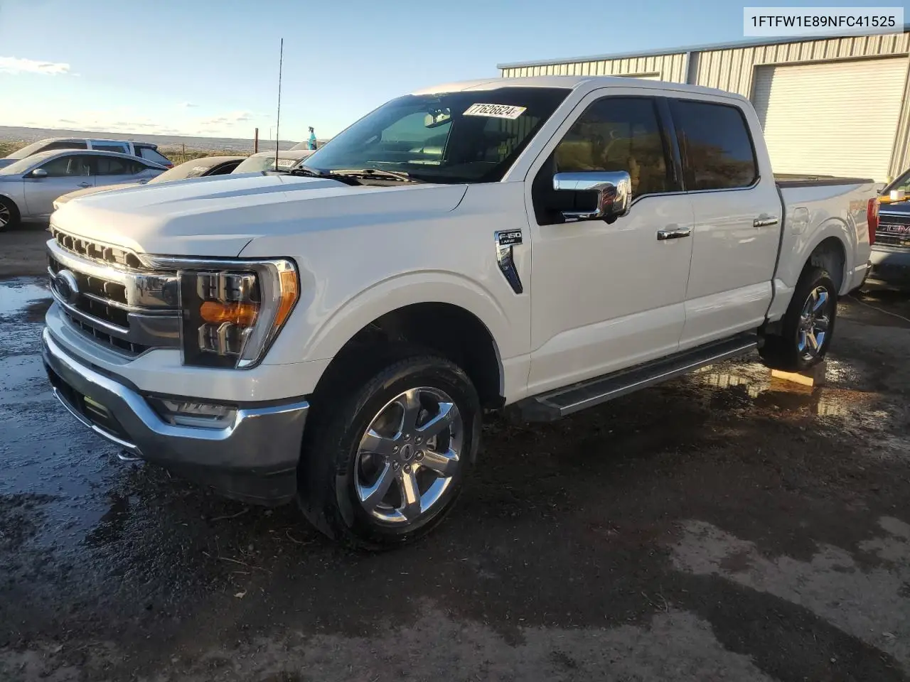 2022 Ford F150 Supercrew VIN: 1FTFW1E89NFC41525 Lot: 77626624