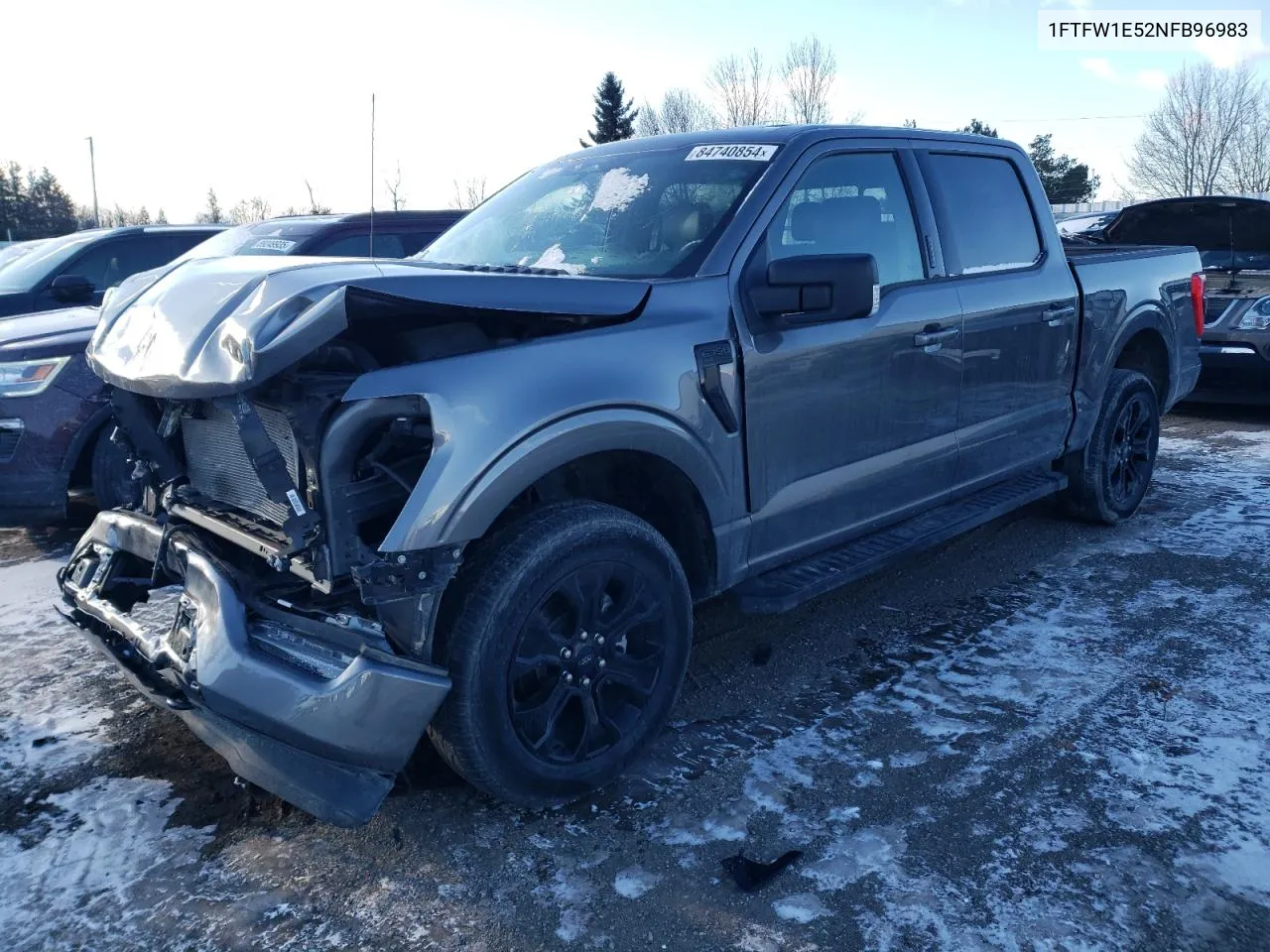 2022 Ford F150 Supercrew VIN: 1FTFW1E52NFB96983 Lot: 84740854