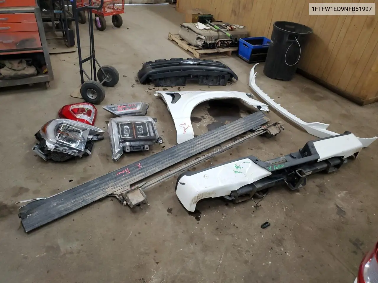 2022 Ford F150 Supercrew VIN: 1FTFW1ED9NFB51997 Lot: 87738745