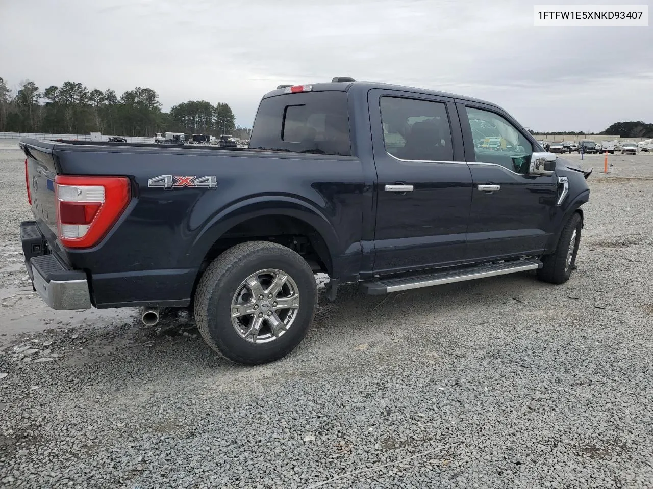2022 Ford F150 Supercrew VIN: 1FTFW1E5XNKD93407 Lot: 89316215