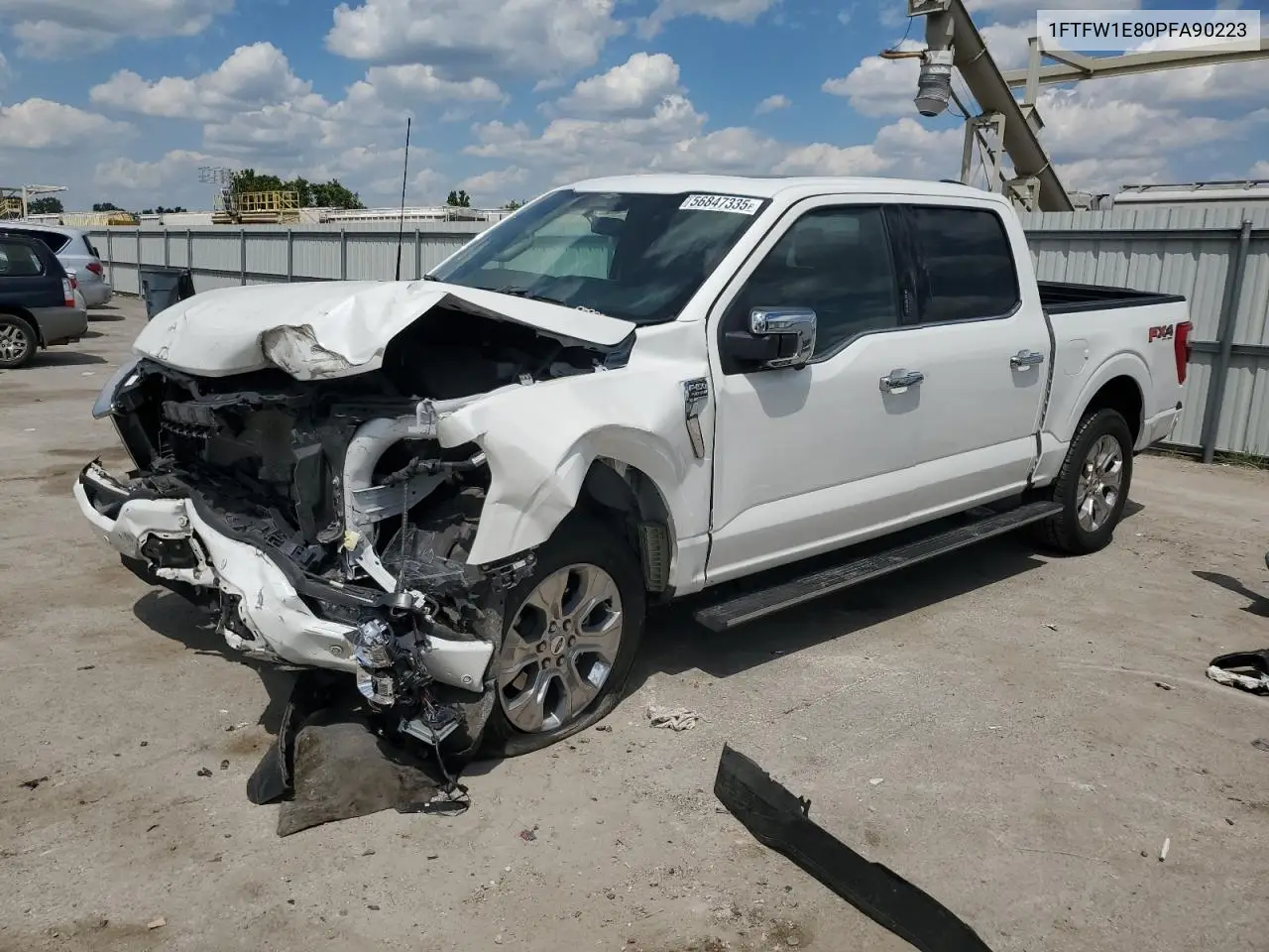 2023 Ford F150 Supercrew VIN: 1FTFW1E80PFA90223 Lot: 56847335