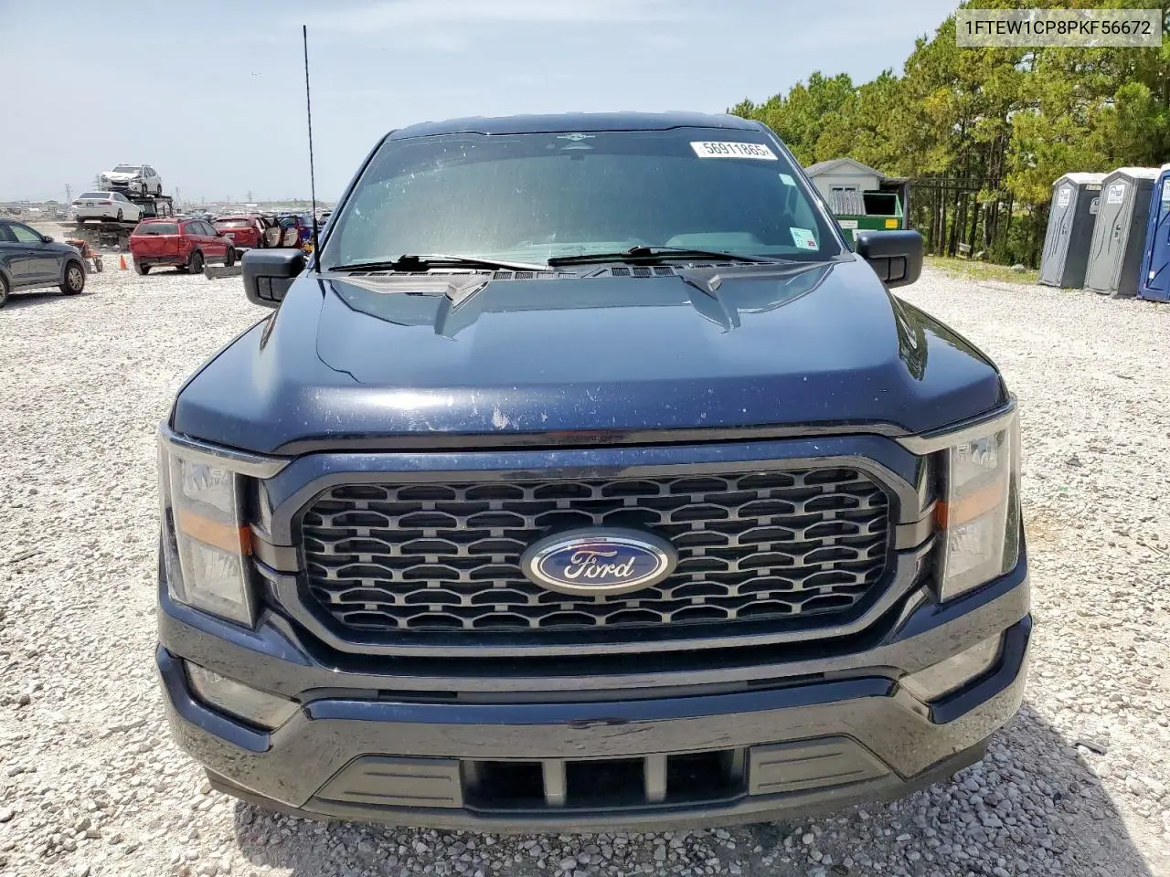 2023 Ford F150 Supercrew VIN: 1FTEW1CP8PKF56672 Lot: 56911865