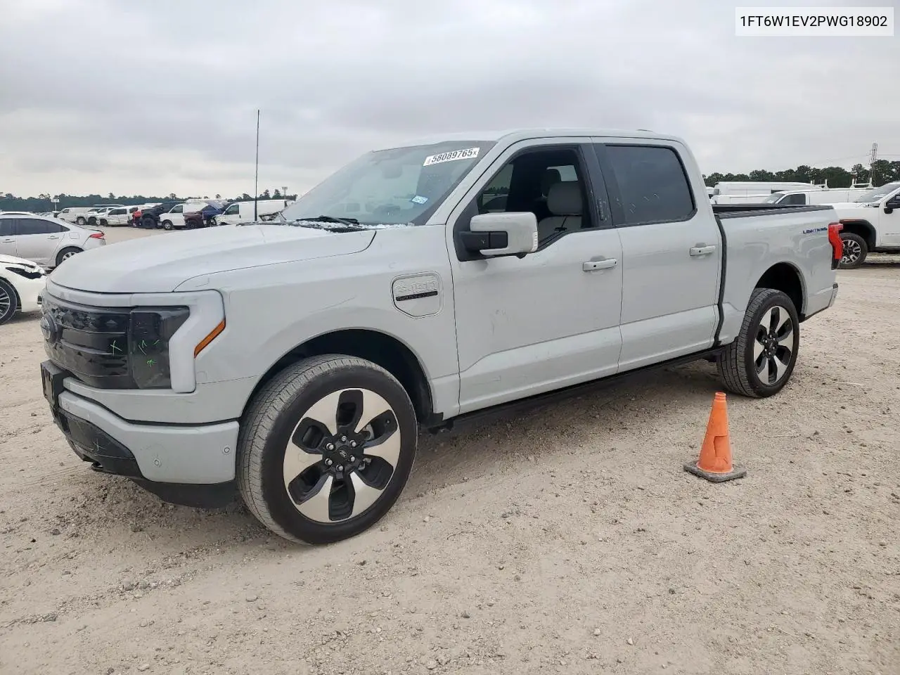 2023 Ford F150 Lightning Pro VIN: 1FT6W1EV2PWG18902 Lot: 58089765