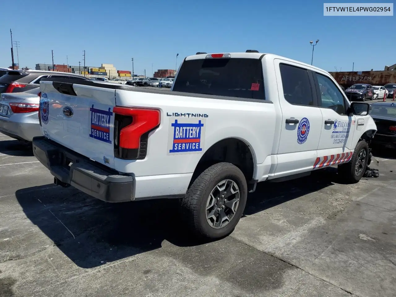 2023 Ford F150 Lightning Pro VIN: 1FTVW1EL4PWG02954 Lot: 62879575