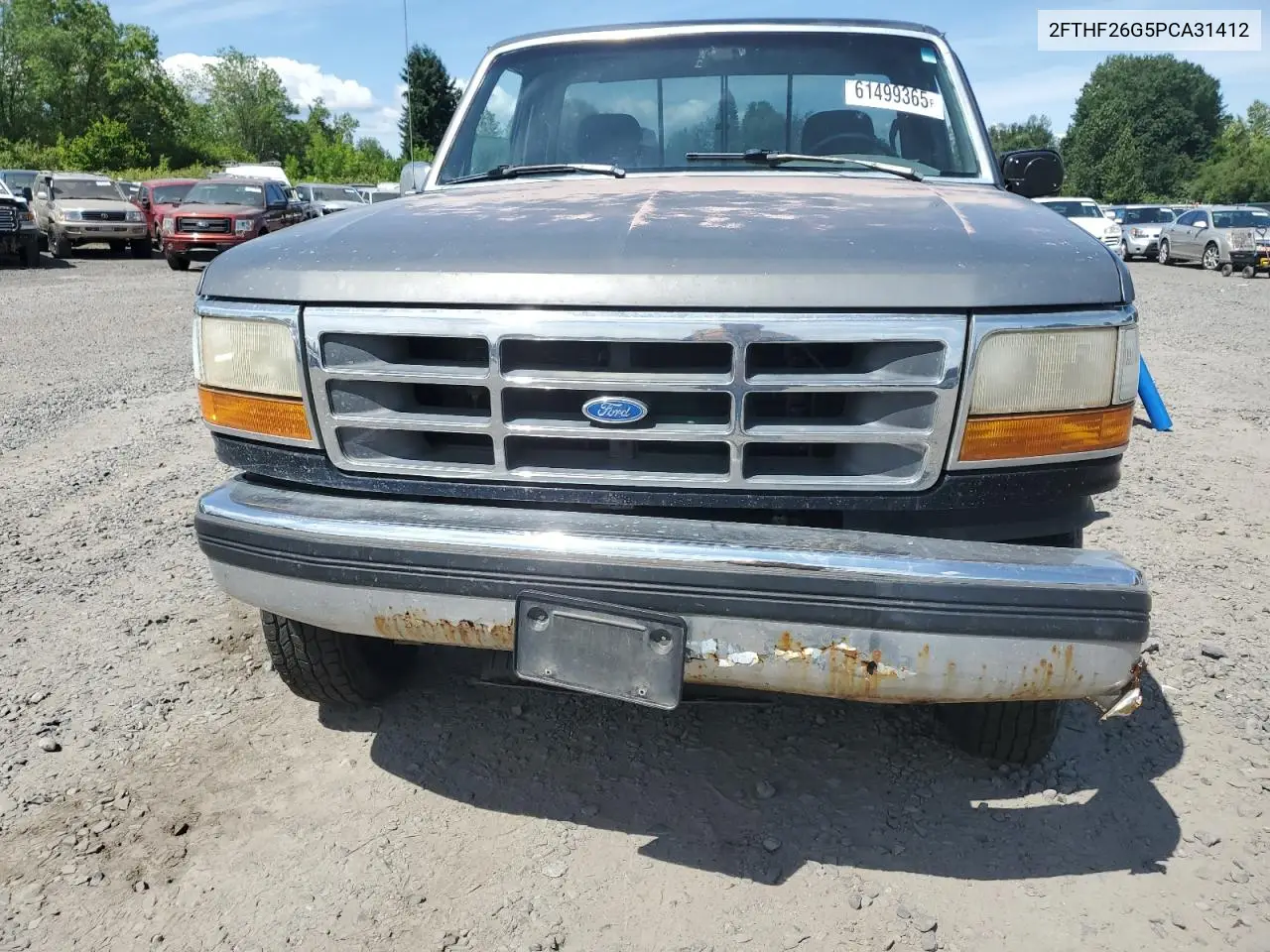 1993 Ford F250 VIN: 2FTHF26G5PCA31412 Lot: 61499365
