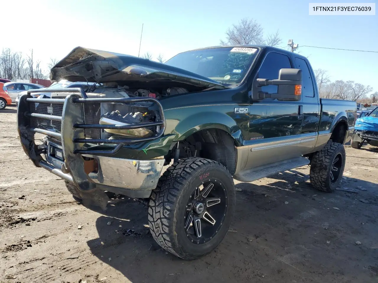 2000 Ford F250 Super Duty VIN: 1FTNX21F3YEC76039 Lot: 45083395