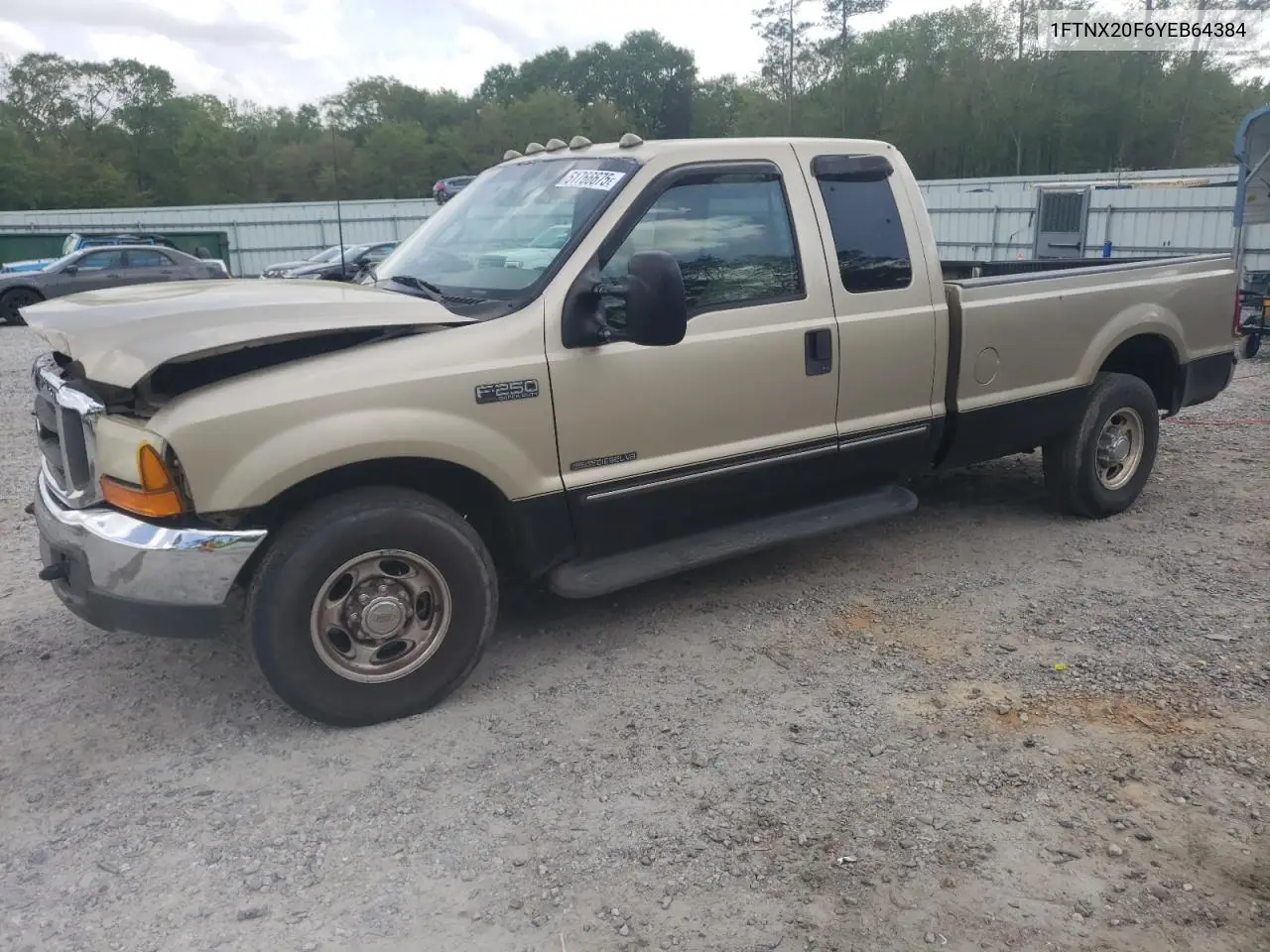 2000 Ford F250 Super Duty VIN: 1FTNX20F6YEB64384 Lot: 51766675