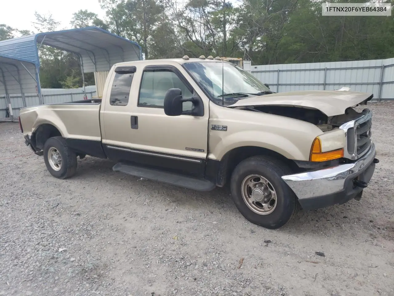 2000 Ford F250 Super Duty VIN: 1FTNX20F6YEB64384 Lot: 51766675