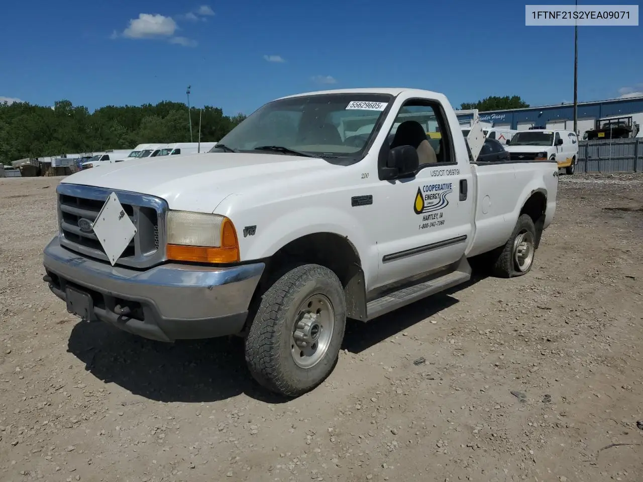 2000 Ford F250 Super Duty VIN: 1FTNF21S2YEA09071 Lot: 55629605