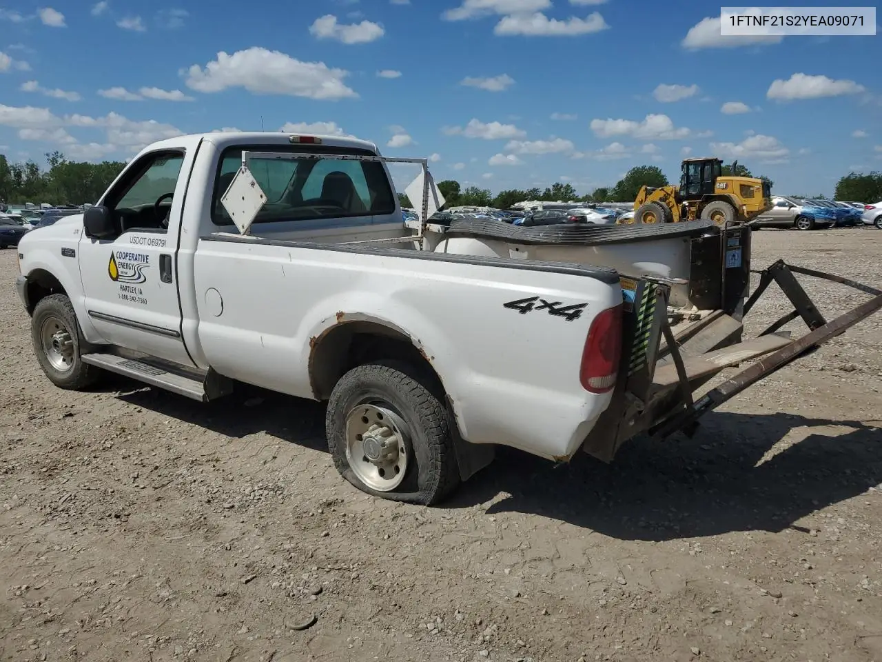 2000 Ford F250 Super Duty VIN: 1FTNF21S2YEA09071 Lot: 55629605