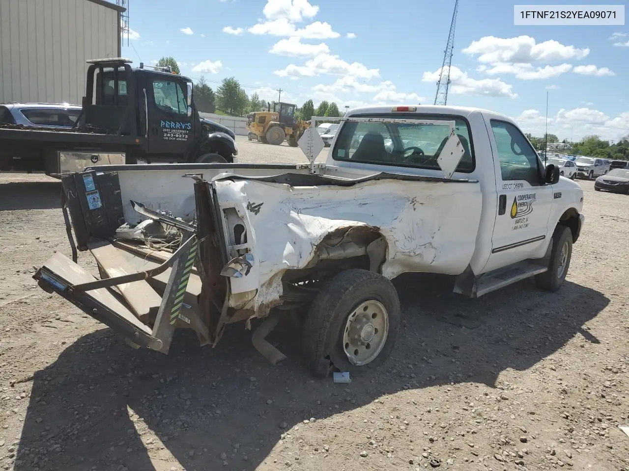 2000 Ford F250 Super Duty VIN: 1FTNF21S2YEA09071 Lot: 55629605