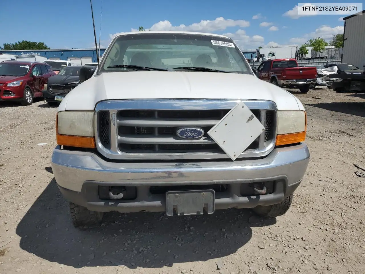 2000 Ford F250 Super Duty VIN: 1FTNF21S2YEA09071 Lot: 55629605