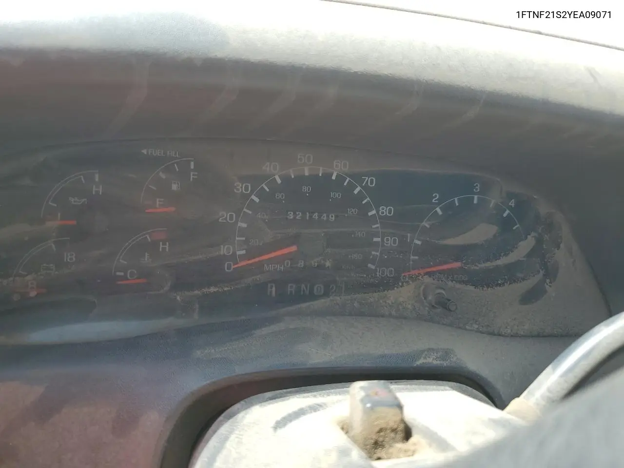 2000 Ford F250 Super Duty VIN: 1FTNF21S2YEA09071 Lot: 55629605