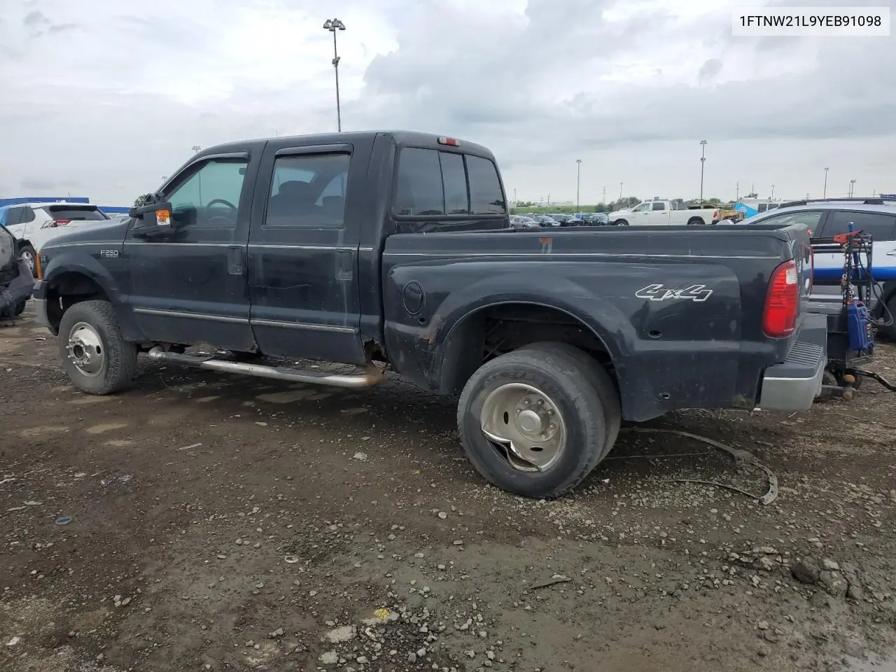 2000 Ford F250 Super Duty VIN: 1FTNW21L9YEB91098 Lot: 62440135