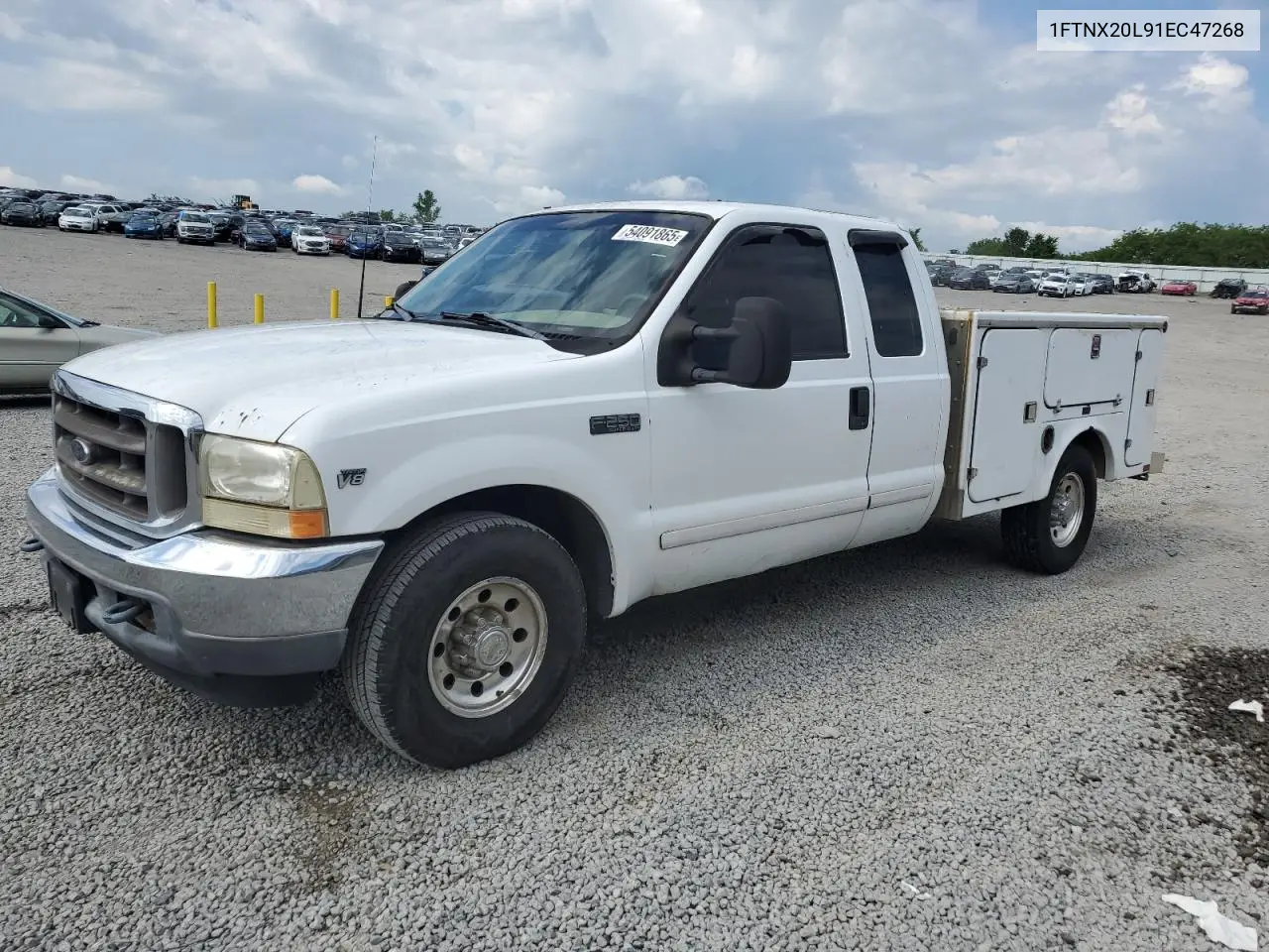2001 Ford F250 Super Duty VIN: 1FTNX20L91EC47268 Lot: 54091865