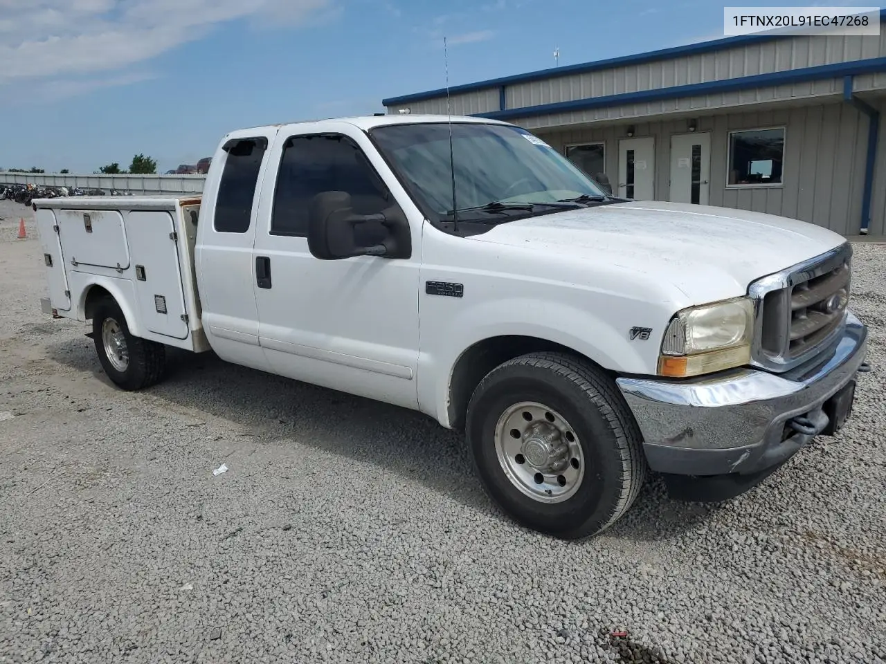 2001 Ford F250 Super Duty VIN: 1FTNX20L91EC47268 Lot: 54091865
