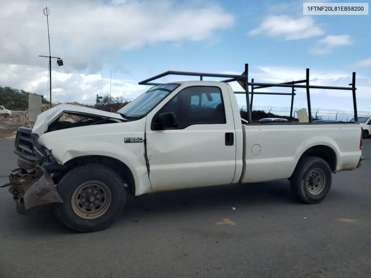 2001 Ford F250 Super Duty VIN: 1FTNF20L81EB58200 Lot: 62792865